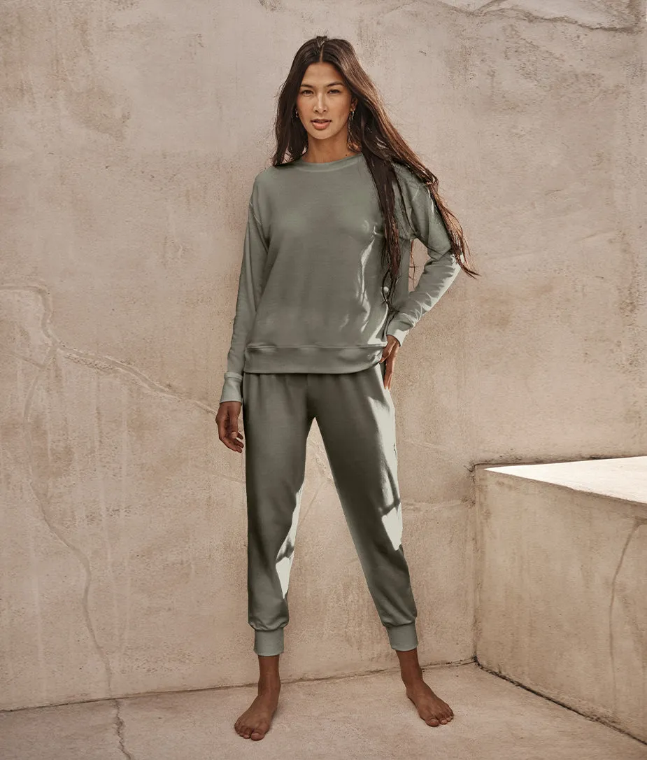 The Softest French Terry Jogger - Agave sold by Summersalt product image thumbnail 2