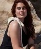The Bow-Shoulder Ruched Sidestroke - Sea Urchin & White Sand sold by Summersalt
