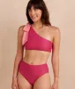 The Ruched High Leg High Rise Bottom - Spritz sold by Summersalt