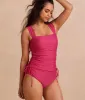 The Ruched High Leg High Rise Bottom - Spritz sold by Summersalt