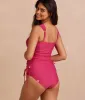 The Ruched High Leg High Rise Bottom - Spritz sold by Summersalt