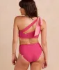 The Ruched High Leg High Rise Bottom - Spritz sold by Summersalt
