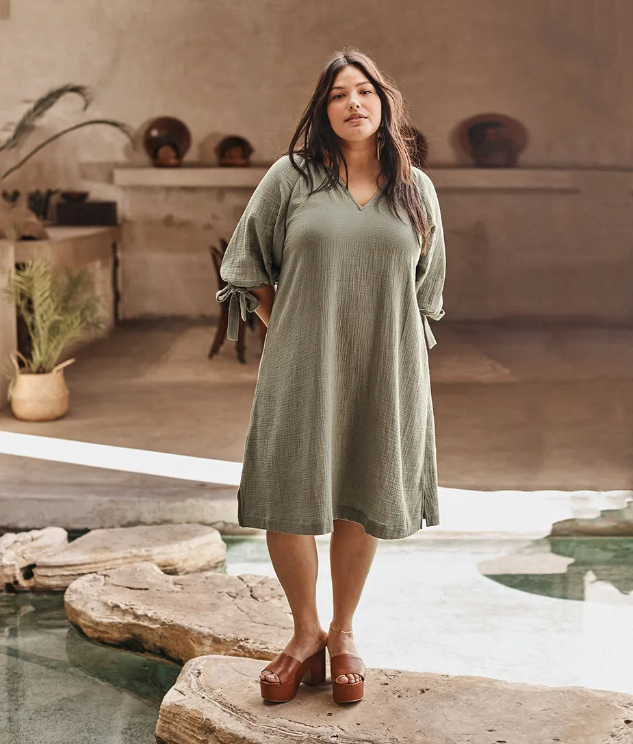 The Going Places Gauze Cover-Up Dress - Agave sold by Summersalt product image thumbnail 4