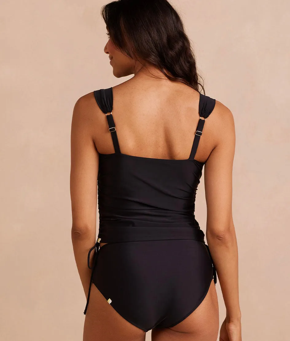 The Cinched Square Neck Tankini Top - Sea Urchin sold by Summersalt product image thumbnail 2