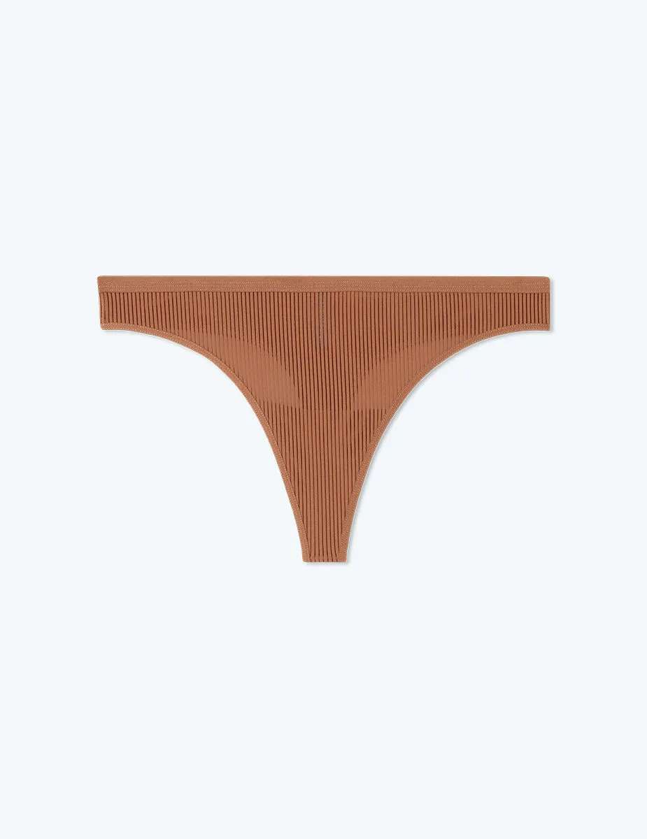 The Feel Free Thong Underwear - Praline sold by Summersalt product image thumbnail 2