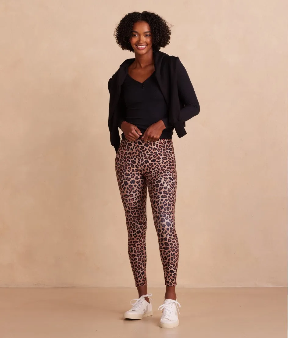 The Do-It-All High Rise 7/8 Leggings - Terracotta Leopard sold by Summersalt