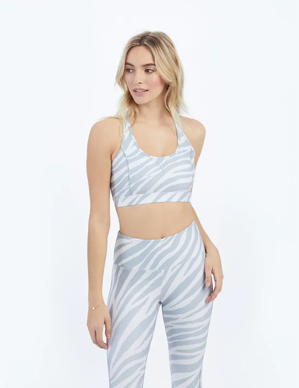 The Midi Sports Bra - Zebra sold by Summersalt