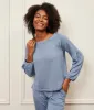 The Softest French Terry Boatneck Pullover - Slate sold by Summersalt
