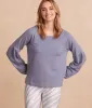 The Softest French Terry Boatneck Pullover - Slate sold by Summersalt
