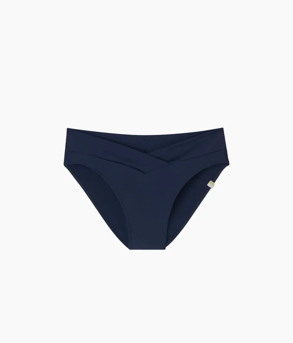 The V-Front Low Rise Bikini Bottom - Deep Sea sold by Summersalt product image thumbnail 5