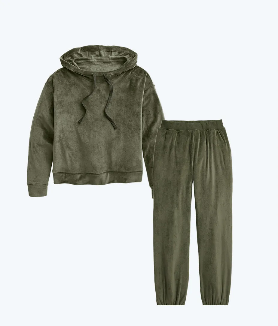 The Plush Velour Hoodie & Jogger Bundle sold by Summersalt