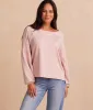 The Softest French Terry Boatneck Pullover - Petal sold by Summersalt