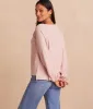The Softest French Terry Boatneck Pullover - Petal sold by Summersalt