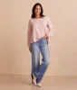 The Softest French Terry Boatneck Pullover - Petal sold by Summersalt