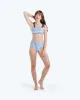 The High Leg High Rise Bottom - Nautical Stripe in Blue Mountain sold by Summersalt