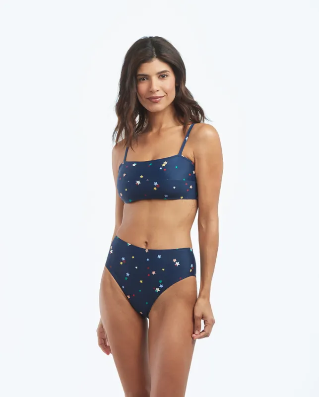 The Oasis Bikini Top - Small Scatter Stars in Deep Sea made by Summersalt