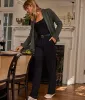 The Classic Pleat Straight Leg Trouser Pant - Main sold by Summersalt