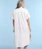 The Cloud Gauze Midi Dress Cover-Up - White Sand sold by Summersalt