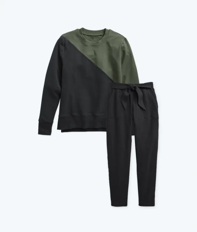 The Softest French Terry Pullover & Tie-Waist Pant Bundle sold by Summersalt