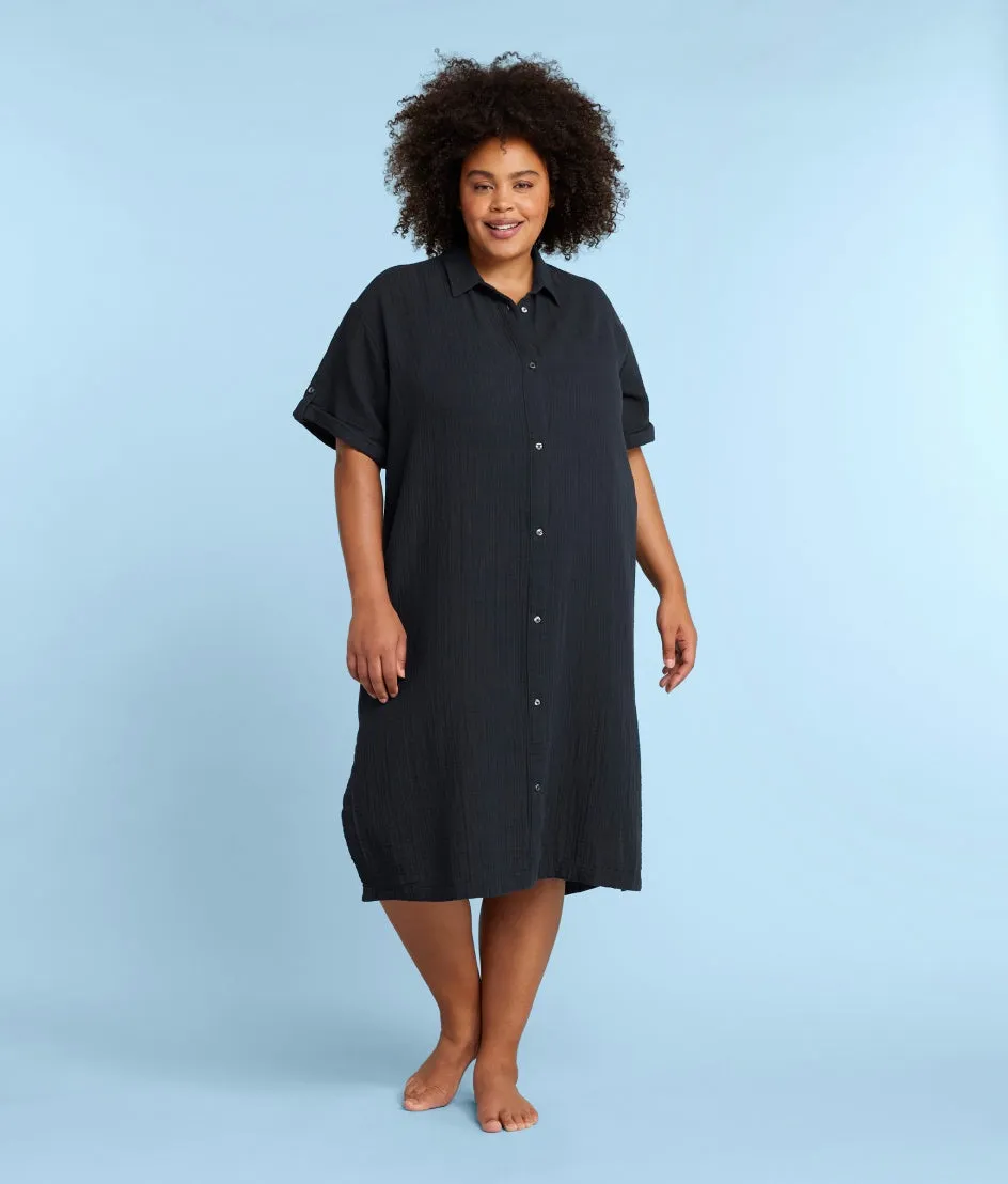 The Cloud Gauze Midi Dress Cover-Up - Sea Urchin sold by Summersalt product image thumbnail 4