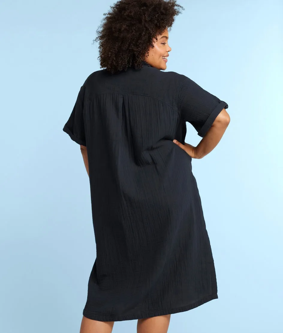 The Cloud Gauze Midi Dress Cover-Up - Sea Urchin sold by Summersalt product image thumbnail 3