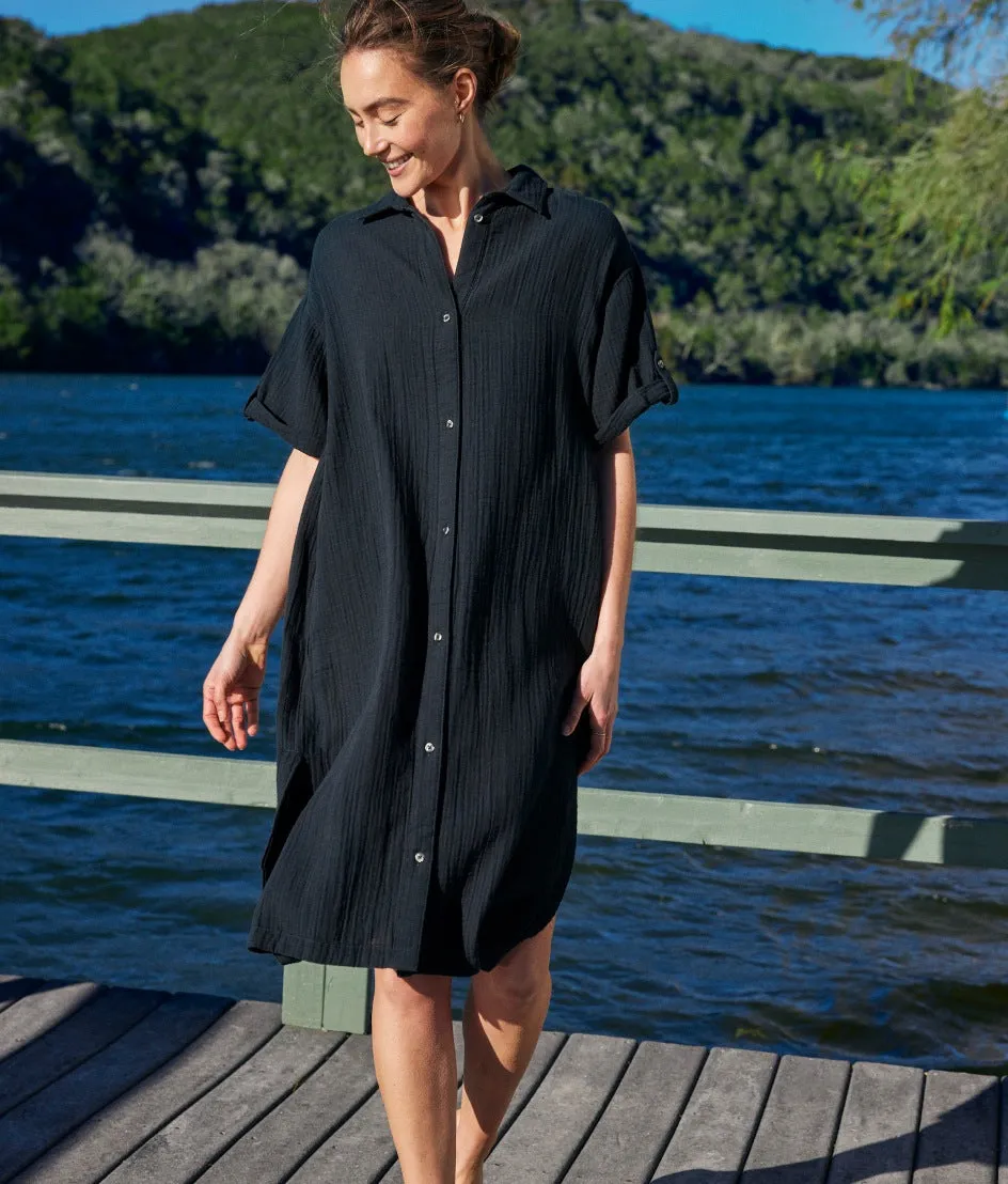 The Cloud Gauze Midi Dress Cover-Up - Sea Urchin sold by Summersalt product image thumbnail 5