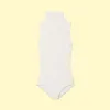 The Sleeveless Day to Night Bodysuit - White Sand sold by Summersalt