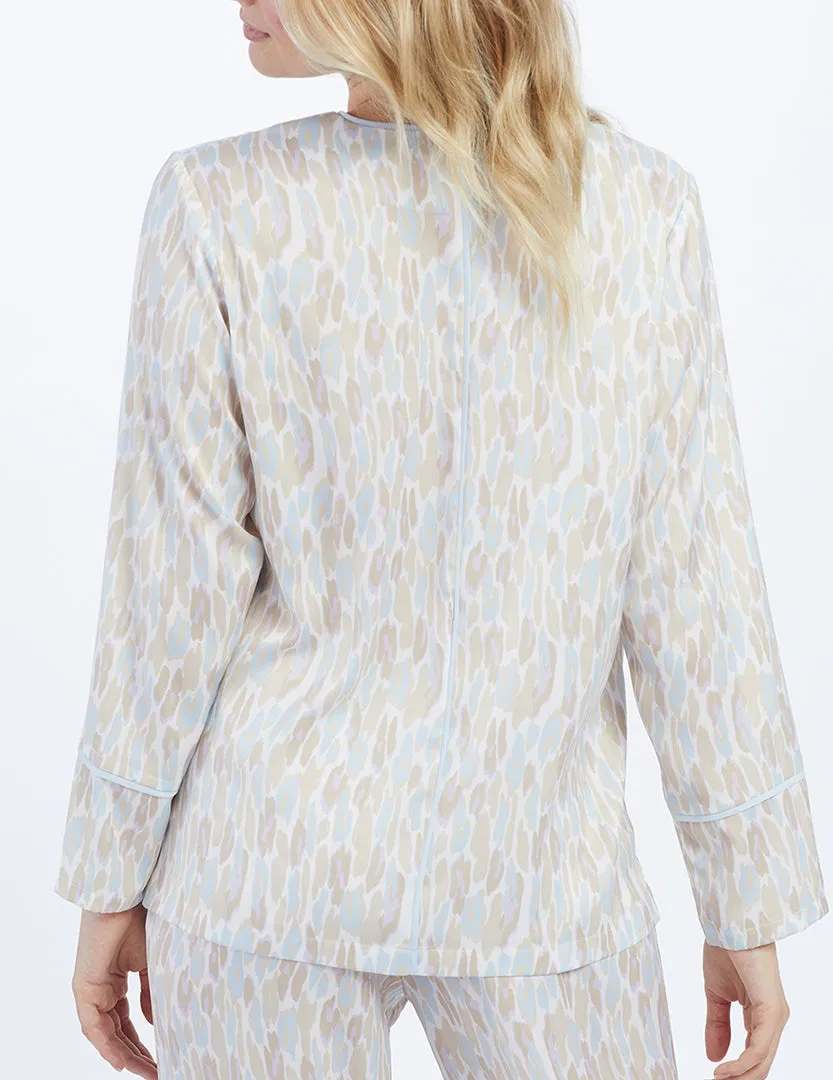 The Cloud 9 Silky Pajama Set - Animal Print in Pastel sold by Summersalt product image thumbnail 4