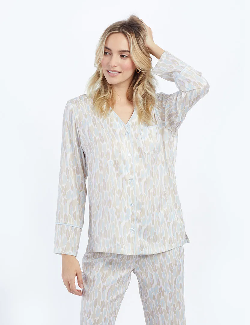 The Cloud 9 Silky Pajama Set - Animal Print in Pastel sold by Summersalt product image thumbnail 3