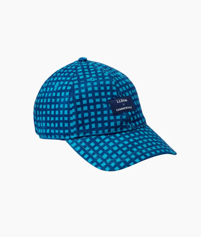 The Baseball Cap - Gingham in Deep Sea made by Summersalt