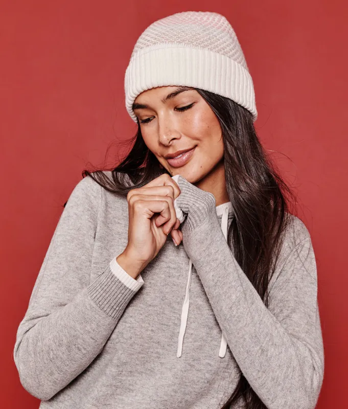 The Coziest Cashmere Blend Soft Stripe Hat - Main sold by Summersalt