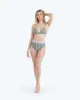 The Triangle Bikini Top - Gingham in Lavender & Ivy sold by Summersalt