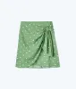 The Easy Breezy Eco Voile Mini Sarong - Diamond Dot in Seagreen & White Sand sold by Summersalt