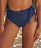 The Side-Tie High Leg High Rise Bottoms - Deep Sea sold by Summersalt