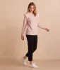 The Year-Round Crewneck Ruffle Sweater - Petal sold by Summersalt