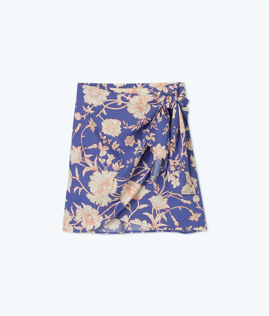 The Easy Breezy Eco Voile Mini Sarong - Paradise in Periwinkle sold by Summersalt product image thumbnail 4