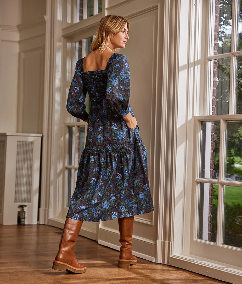 The Countryside Poplin Smocked Midi Dress - Main sold by Summersalt product image thumbnail 4