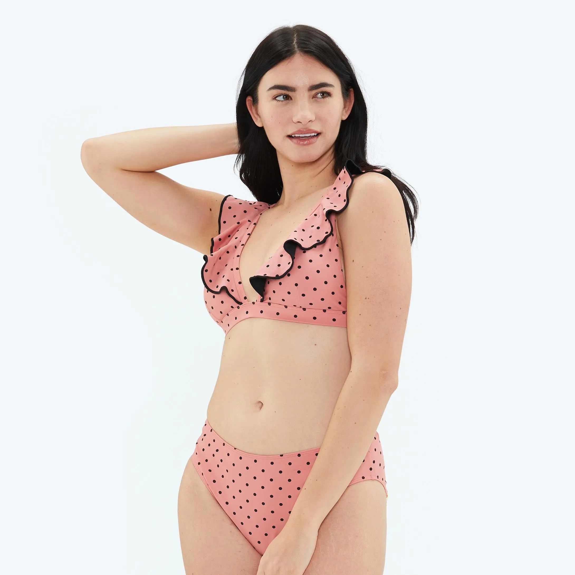 The Ruffle Plunge Bikini Top - On Pointe sold by Summersalt product image thumbnail 2