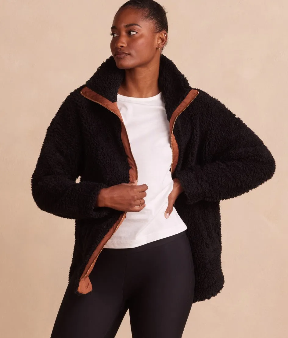 The High Pile Full-Zip Sherpa Jacket - Main sold by Summersalt product image thumbnail 2