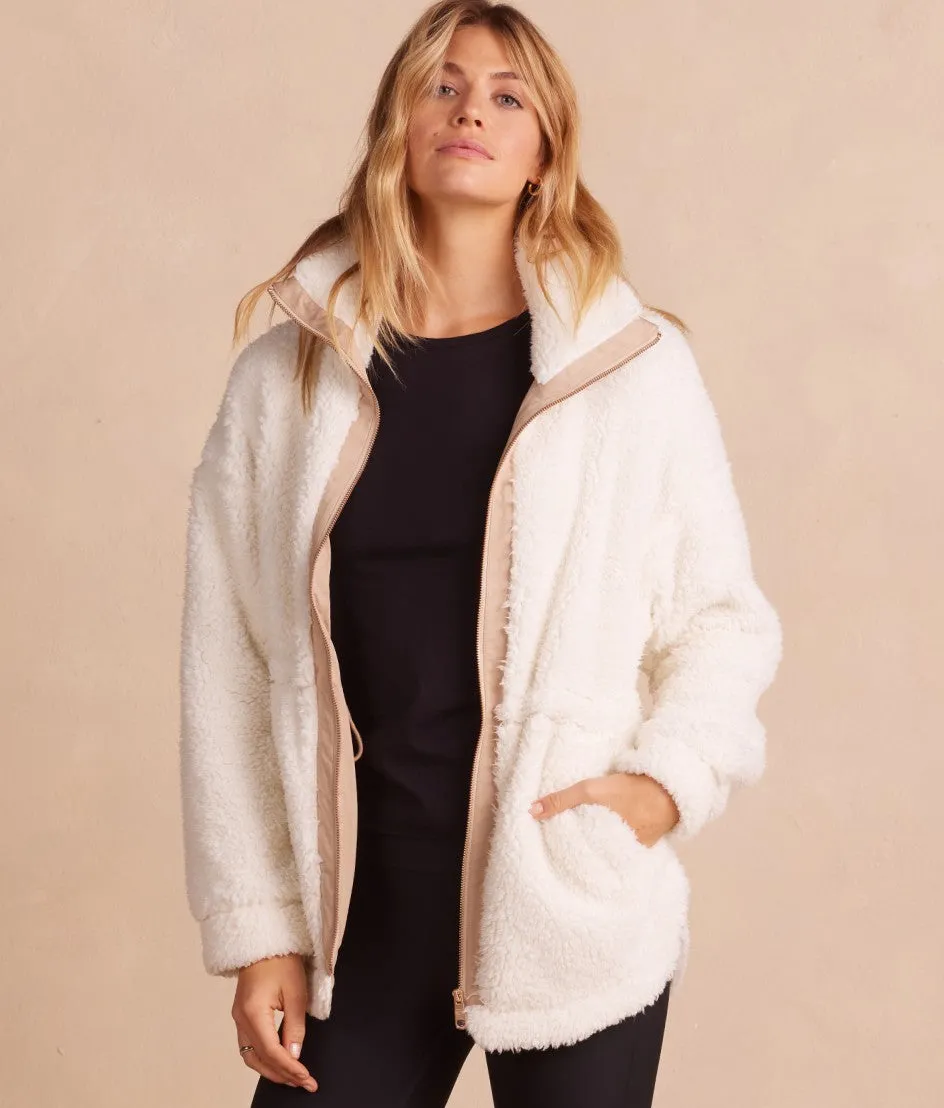 The High Pile Full-Zip Sherpa Jacket - Main sold by Summersalt product image thumbnail 3