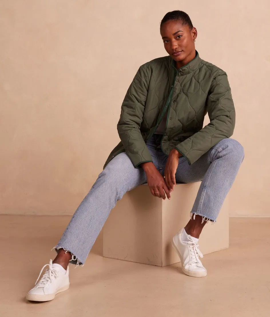 The Reversible Eco Quilted Lightweight Jacket - Olive & Eden sold by Summersalt product image thumbnail 3