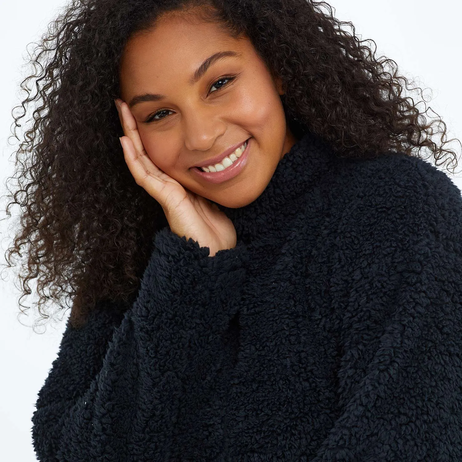 The Cozy High Pile Eco Fleece Pullover - Sea Urchin sold by Summersalt product image thumbnail 5
