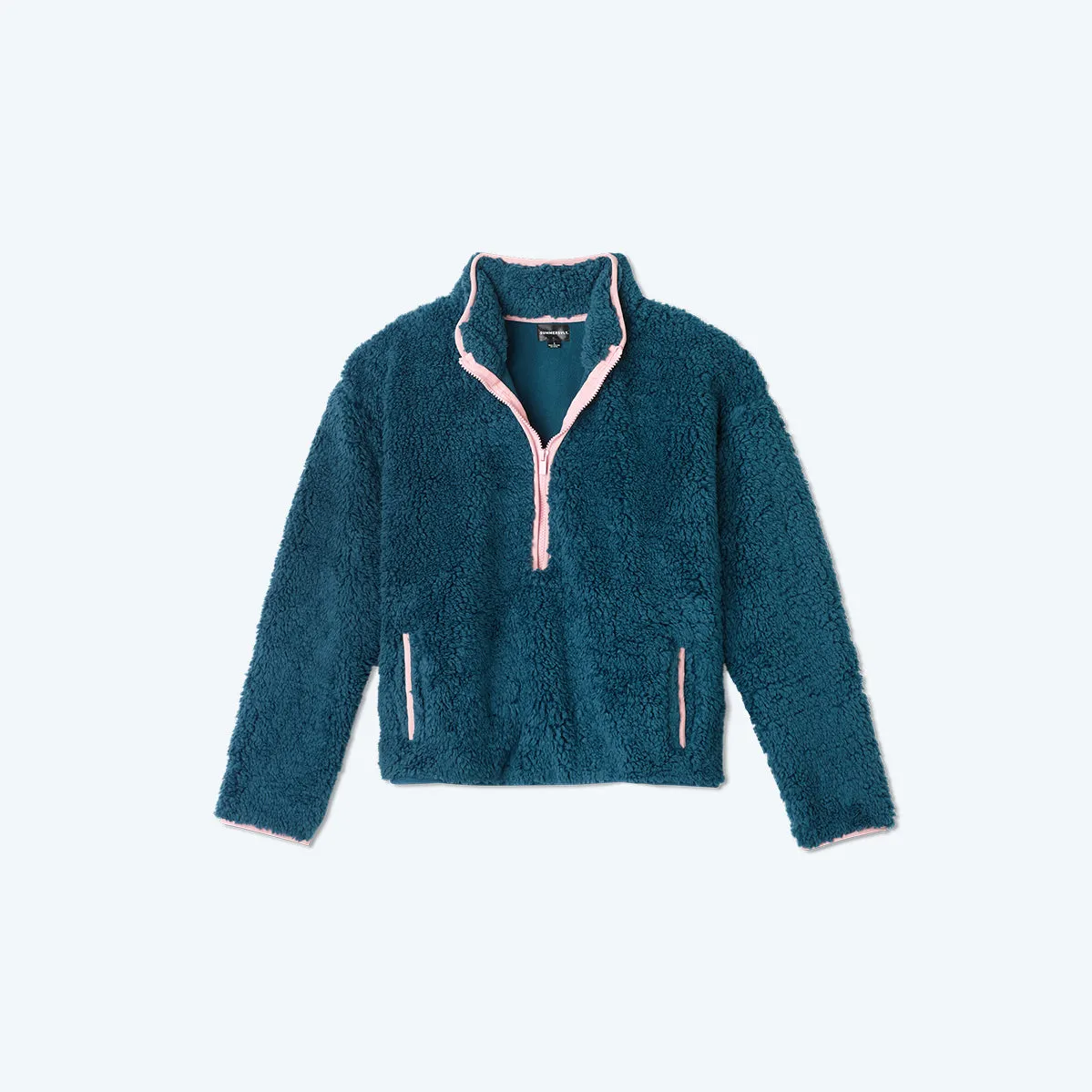 The Cozy High Pile Eco Fleece Half-Zip - Venetian & Pink Sky sold by Summersalt product image thumbnail 4