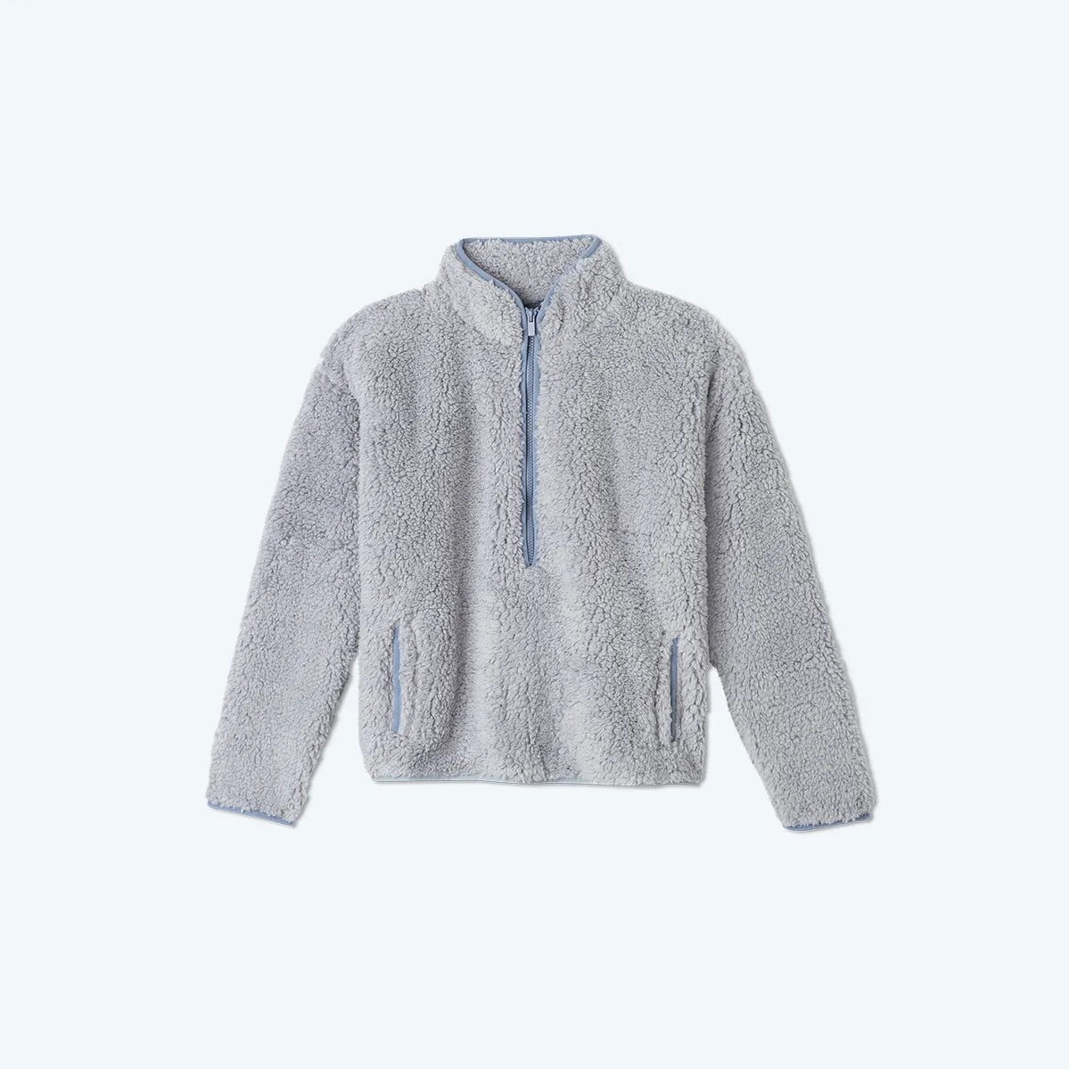 The Cozy High Pile Eco Fleece Half-Zip - Wolf & Slate sold by Summersalt product image thumbnail 5