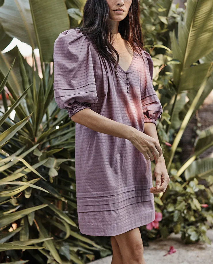 The Cotton Pintuck Dress - Plum sold by Summersalt product image thumbnail 2