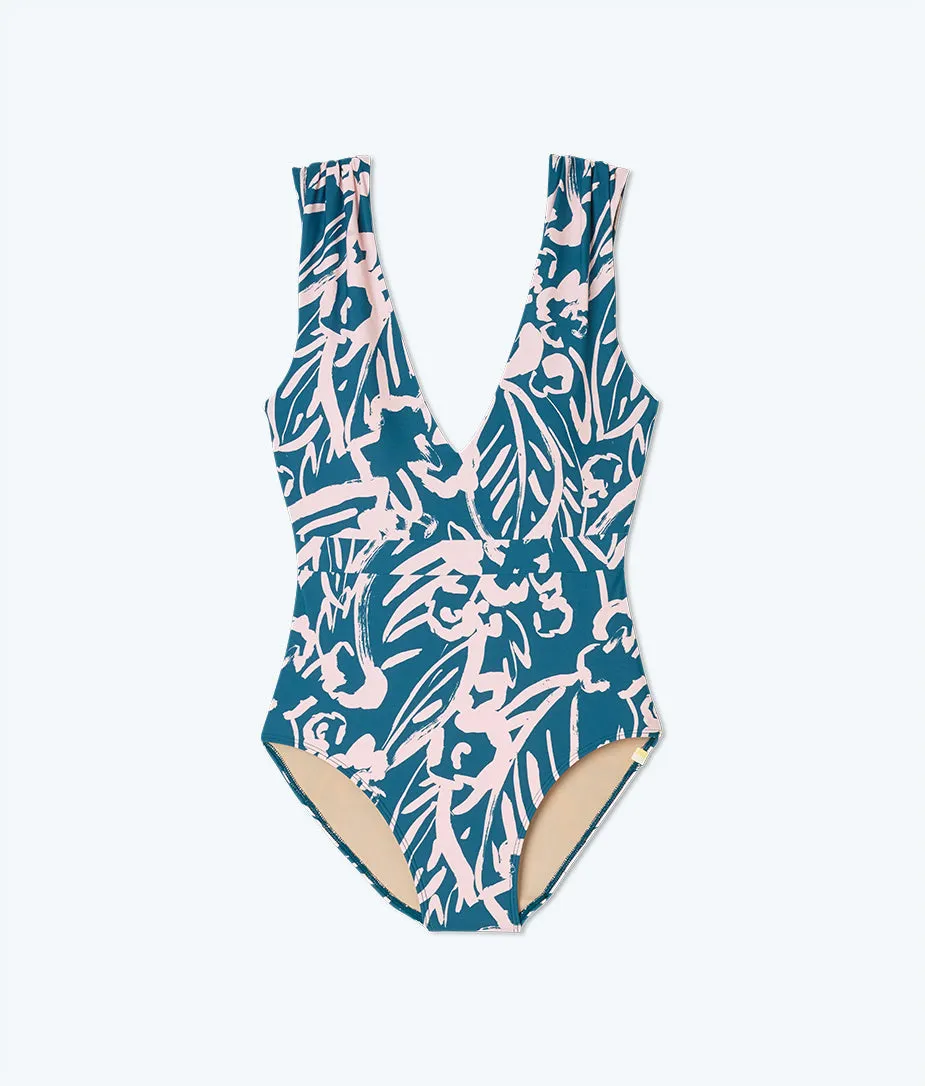 The Ruched Backflip - Wild Tropics sold by Summersalt product image thumbnail 2