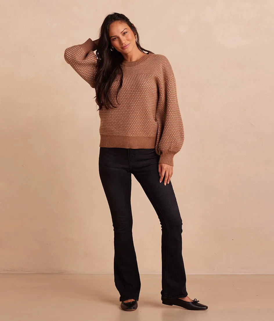 The Luxe Cashmere Blend Mix Stitch Sweater - Fawn & Dune sold by Summersalt product image thumbnail 3