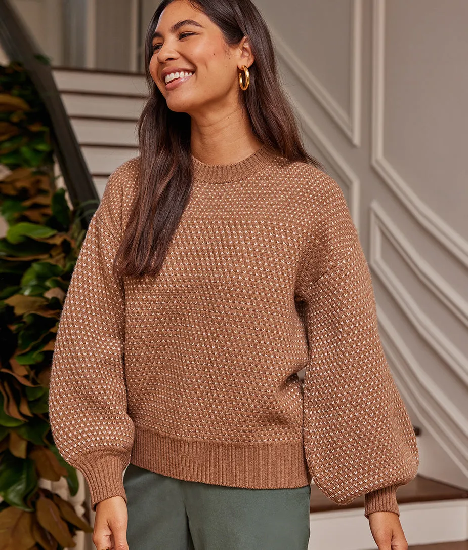 The Luxe Cashmere Blend Mix Stitch Sweater - Fawn & Dune sold by Summersalt product image thumbnail 5