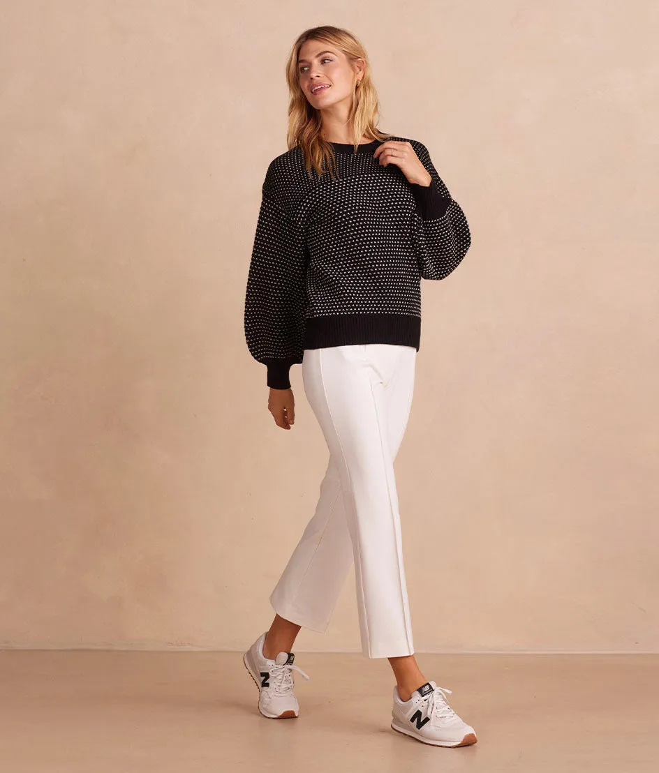 The Luxe Cashmere Blend Mix Stitch Sweater - Sea Urchin & Dune old sold by Summersalt product image thumbnail 3