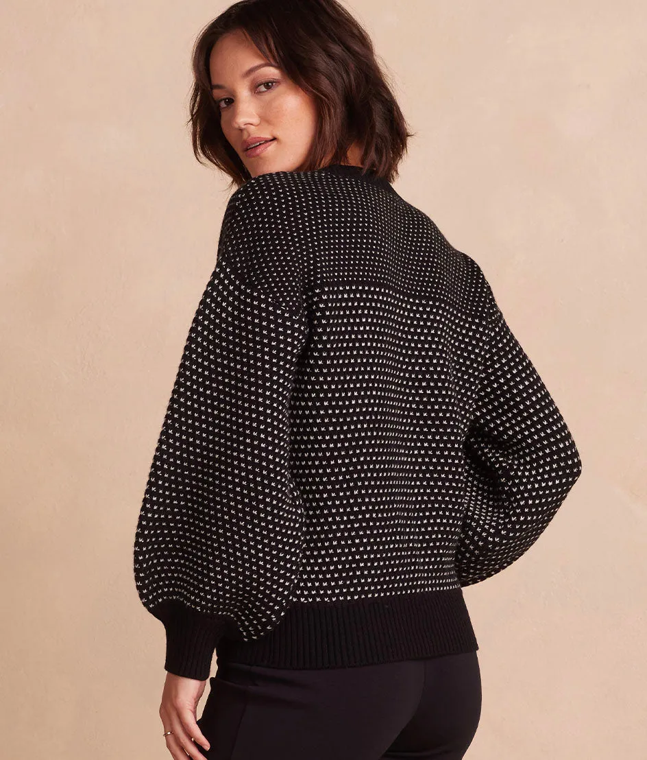 The Luxe Cashmere Blend Mix Stitch Sweater - Sea Urchin & Dune old sold by Summersalt product image thumbnail 5